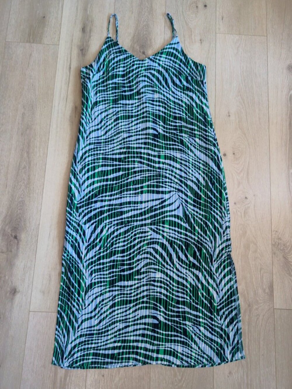 Same Edelman Tropical Striped Midi Dress Medium 8
